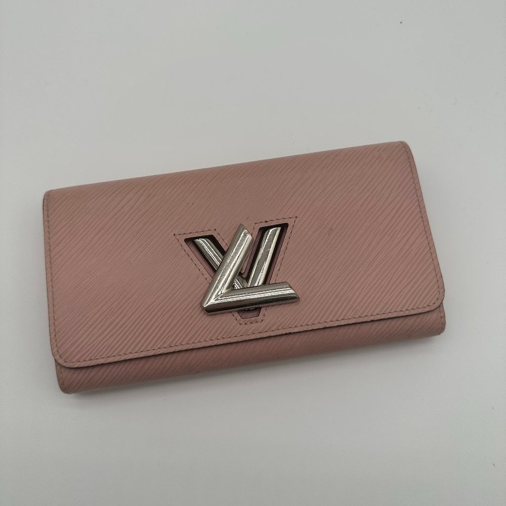 LOUIS VUITTON Epi Portefeuille Twist Long Wallet Pink with LV Dustbag - Picture 1 of 8